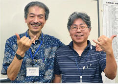 米国財団法人野口医学研究所理事長 ハワイ大学医学部外科教授  町 淳二先生  と、東京ベイ・浦安市川医療センター センター長 藤谷 茂樹先生の写真